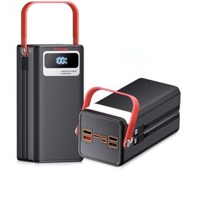 New Portable Power Bank with Red Handle